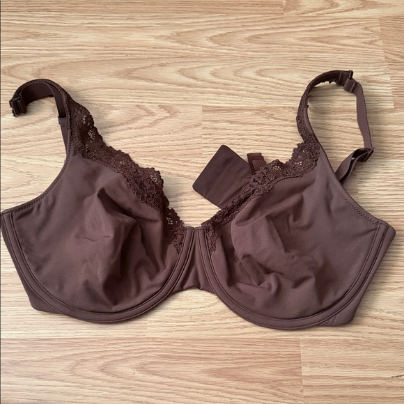 SKIMS Chocolate Lace Detail Bra - Picture 3 of 4